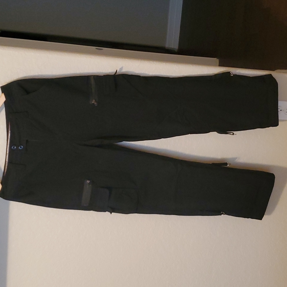Women's Tactical Active Loose Multi-Pockets Cargo Pants Casual, Black/Lrg/NWOT
